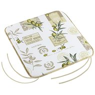 Bellatex EMA plain - 40 × 40 cm, plain - olive - Pillow Seat