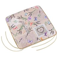 Bellatex EMA plain - 40 × 40 cm, plain - patchwork lavender - Pillow Seat