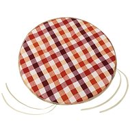 Bellatex EMA round smooth - diameter 40 cm, height of purl 2 cm - terra cube - Pillow Seat