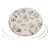 Bellatex EMA round smooth - diameter 40 cm, height of purl 3 cm - coffee - Pillow Seat
