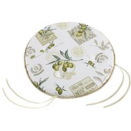 Bellatex EMA round smooth - diameter 40 cm, height of purl 3 cm - olive - Pillow Seat