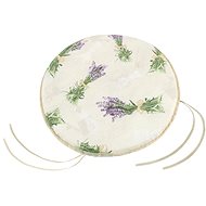 Bellatex EMA round smooth - diameter 40 cm, height of purple 3 cm - lavender bundle - Pillow Seat