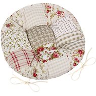 Bellatex EMA round quilted - diameter 40 cm - coloured patchwork - Pillow Seat