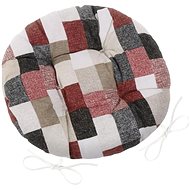 Bellatex EMA round quilted - diameter 40 cm - brick burgundy - Pillow Seat