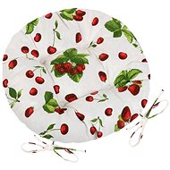 Bellatex EMA round quilted - diameter 40 cm - strawberries and cherries - Pillow Seat