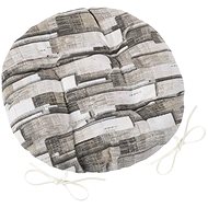 Bellatex EMA round quilted - diameter 40 cm - grey tiles - Pillow Seat
