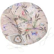 Bellatex EMA round quilted - diameter 40 cm - patchwork lavender - Pillow Seat