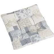 Bellatex EMA quilted - 38 × 38 cm, quilted - patchwork grey-blue - Pillow Seat