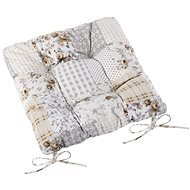 Bellatex EMA quilted - 40 × 40 cm, quilted - beige-grey patchwork - Pillow Seat