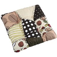 Bellatex GITA quilted - 40 × 40 cm, quilted - brown patchwork - Pillow Seat
