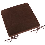 Bellatex Smooth Korall micro - 40 × 40 cm - dark brown - Pillow Seat