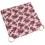 Bellatex Smooth Ulla - 40 × 40 cm - burgundy flower - Pillow Seat