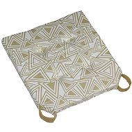 Bellatex Smooth Ulla - 40 × 40 cm - triangles beige - Pillow Seat