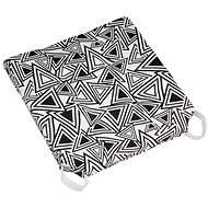 Bellatex Smooth Ulla - 40 × 40 cm - triangles black - Pillow Seat