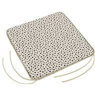 Bellatex IVO plain - 40 × 40 cm, plain - paws black - Pillow Seat