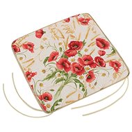 Bellatex IVO plain - 40 × 40 cm, plain - poppy - Pillow Seat