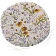 Bellatex IVO round quilted - diameter 40 cm - chamomile - Pillow Seat