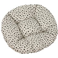 Bellatex IVO round quilted - diameter 40 cm - paws black - Pillow Seat