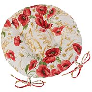 Bellatex IVO round quilted - diameter 40 cm - poppy - Pillow Seat
