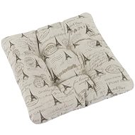 Bellatex IVO quilted - 40 × 40 cm, quilted - Eiffel Tower beige - Pillow Seat