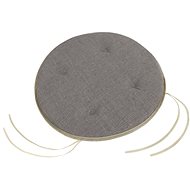 Bellatex LADA round smooth - diameter 40 cm, height of purl 3 cm - grey Uni - Pillow Seat