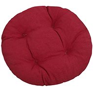 Bellatex LADA round quilted - diameter 40 cm - burgundy Uni - Pillow Seat