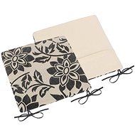 Bellatex Paula plain - 38 × 38 cm - grey flower - Pillow Seat