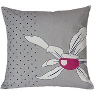 Bellatex Bavlněný - 40 × 40 cm - kopretiny na šedé - Pillowcase