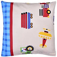 Bellatex Cotton - 40 × 40 cm - planes and cars - Pillowcase