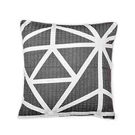 Bellatex Cotton - 40 × 40 cm - grey and white geometry - Pillowcase