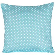 Bellatex Cotton satin - 40 × 40 cm - polka dot turquoise - Pillowcase