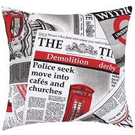 Bellatex EMA - 45 × 45 cm - newspaper red - Pillowcase