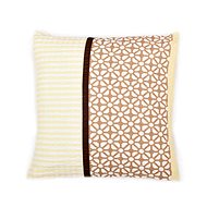 Bellatex Crepe - 40 × 40 cm - beige stripes - Pillowcase