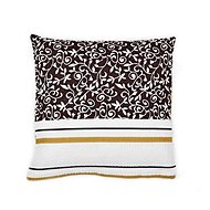 Bellatex Crepe - 40 × 40 cm - brown leaves - Pillowcase