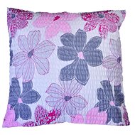 Bellatex Crepe - 40 × 40 cm - pink flowers - Pillowcase