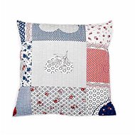 Bellatex Crepe - 40 × 40 cm - blue heart - Pillowcase