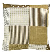 Bellatex Crepe - 40 × 40 cm - patchwork brown - Pillowcase