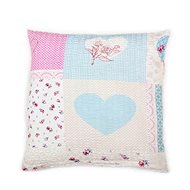Bellatex Crepe - 40 × 40 cm - pink heart - Pillowcase