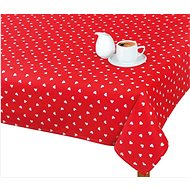 Bellatex Tablecloth ADÉLA - 100 × 100 cm - hearts - Tablecloth