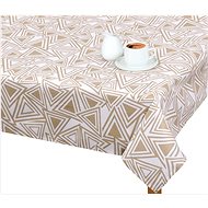 Bellatex Tablecloth ADÉLA - 120 × 140 cm - triangles beige - Tablecloth
