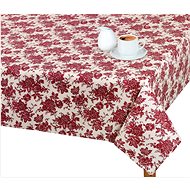 Bellatex Tablecloth ADÉLA - 70 × 70 cm - burgundy flower - Tablecloth