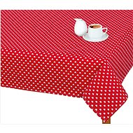 Bellatex Tablecloth ADÉLA - 70 × 70 cm - red hearts - Tablecloth