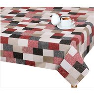 Bellatex Tablecloth EMA - 100 × 100 cm - brick burgundy - Tablecloth