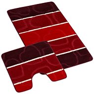 BELLATEX s. r. o. SADA-AVANGARD 60 × 100 + 60 × 50 700/114 red heart - Bath Mat