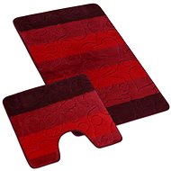 BELLATEX SADA-STANDARD 60 × 100 + 60 × 50 600/024 sv.modré čtverce - Bath Mat