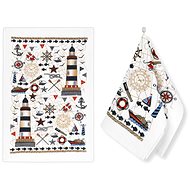 BELLATEX s. r. o. Towel 205 set 2pcs 40 × 60 sea - Kitchen Towel