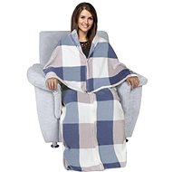 Bellatex Korall micro 150 × 200 cm cube blue - Blanket