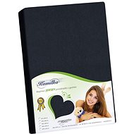 BELLATEX J7 Jersey sheet 180 × 200 cm, black - Bedsheet