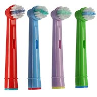 BMK Trading Replacement compatible heads for Oral-B toothbrushes, 4 pcs - compatible with Oral-B EB10 Kids - Replacement Head