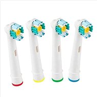 BMK Trading compatible heads for Oral-B toothbrushes, 4 pcs - compatible with Oral-B EB18 3D White - Replacement Head